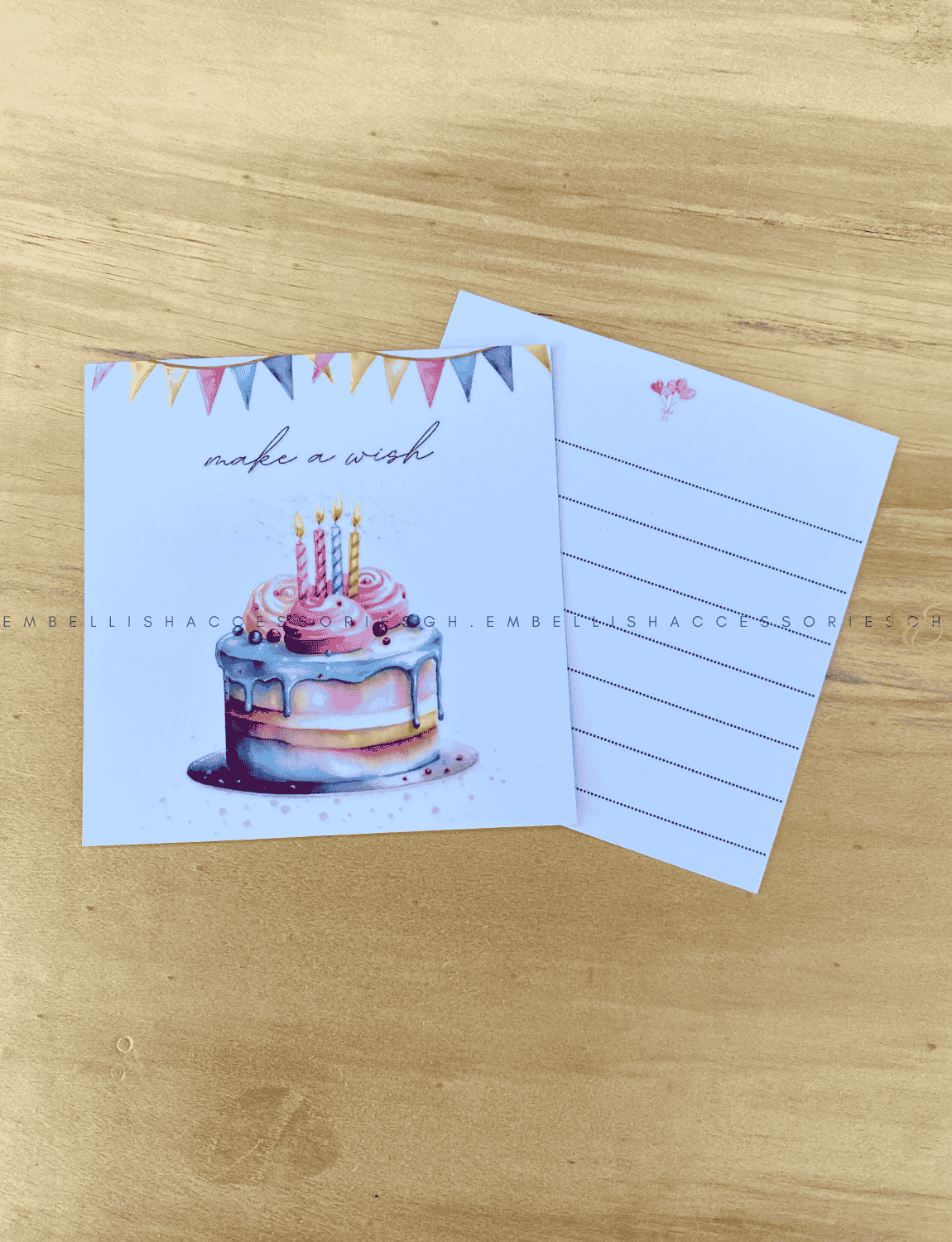 Mini birthday card for a special person on their birthday