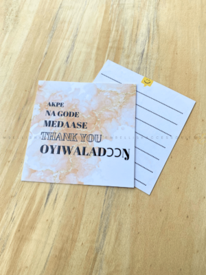 Mini greeting card