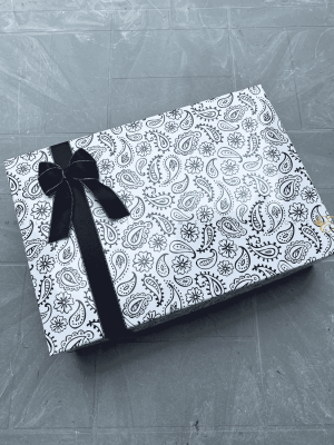 Black and white gift box