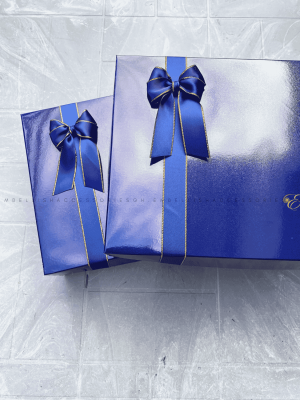 Blue box for gifts