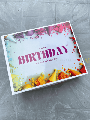 Birthday box f for gifts