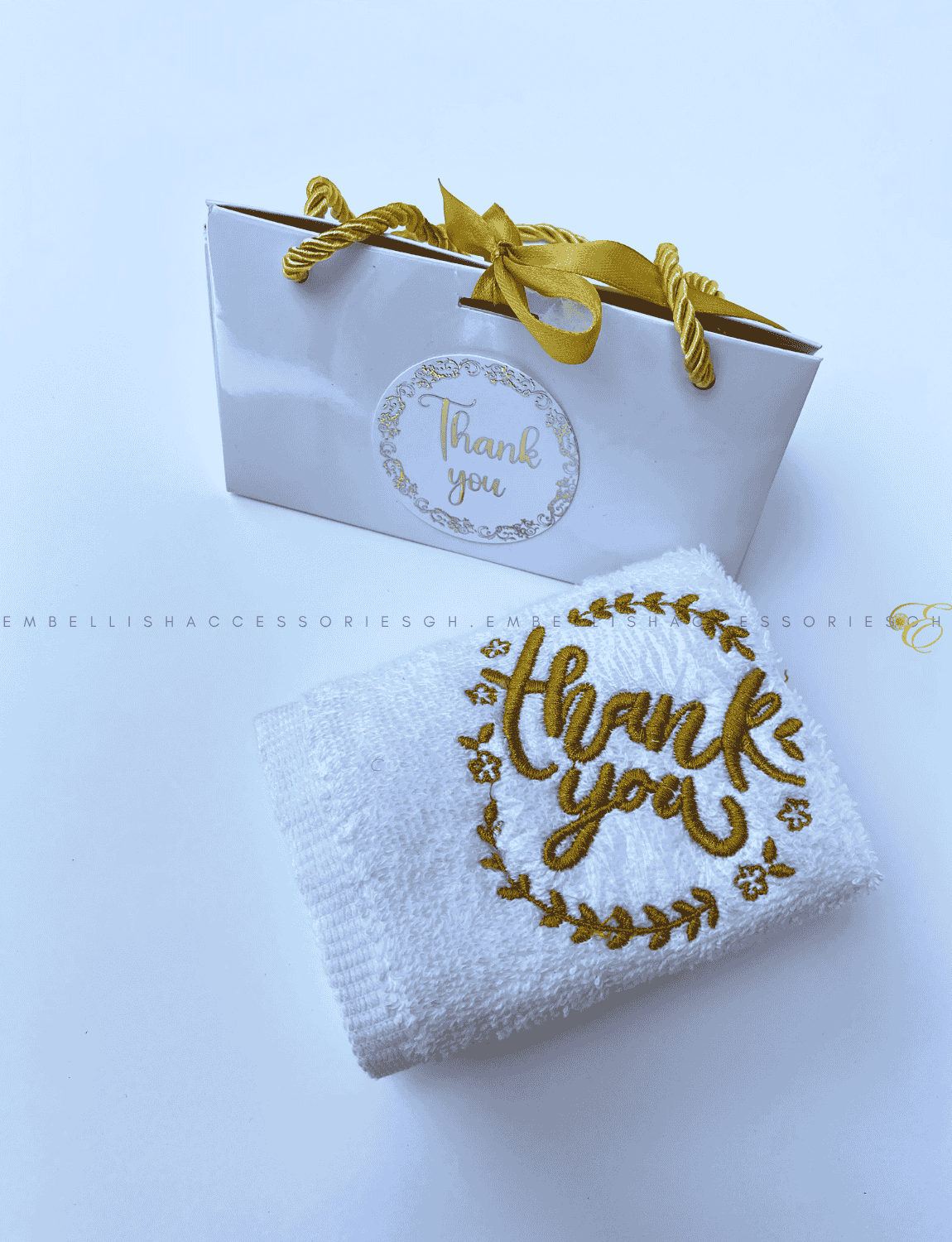 White face towel box for gifts