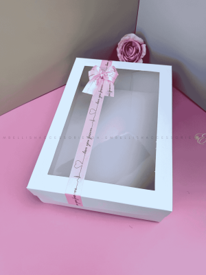 Baby pink valentine box E for cute gifts