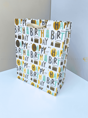 A4 birthday paper bag