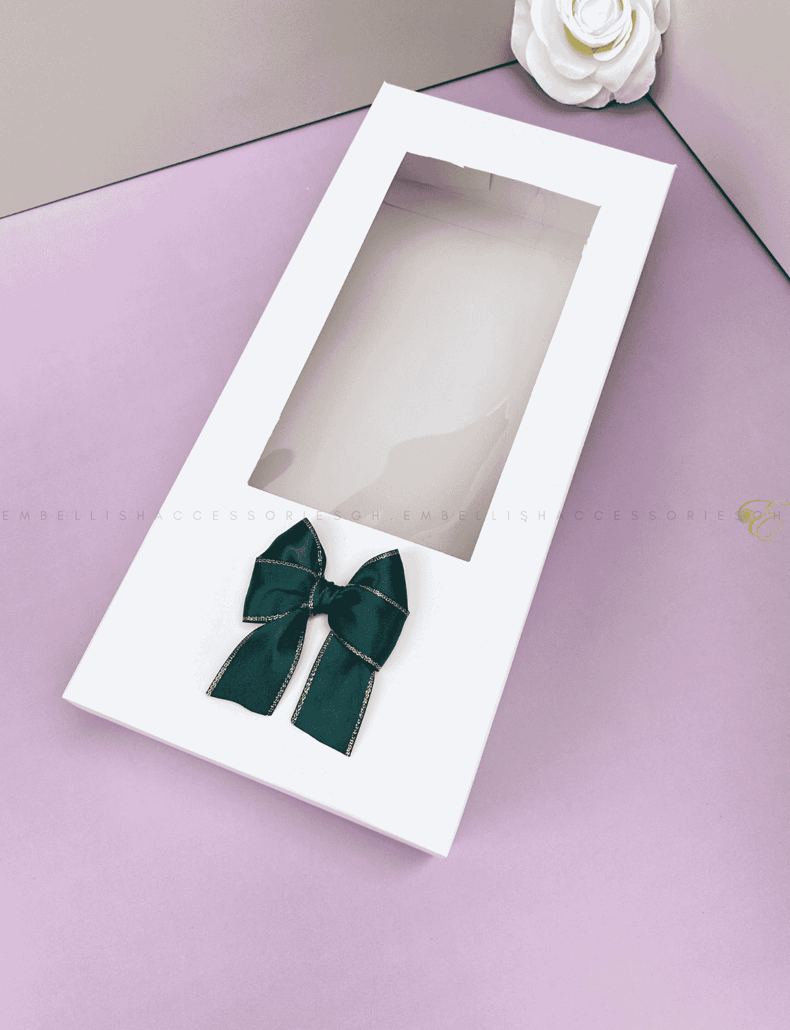 Dark green transparent fabric box 02 for 6yards fabric
