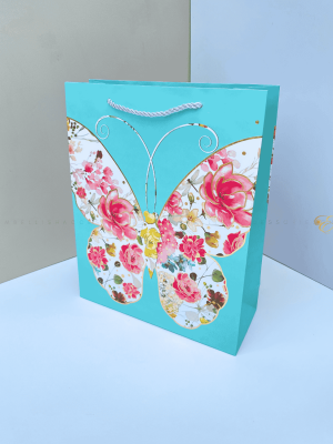 A4 Flowery paper bag for birthday gifts