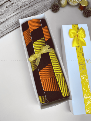 yellow fabric gift