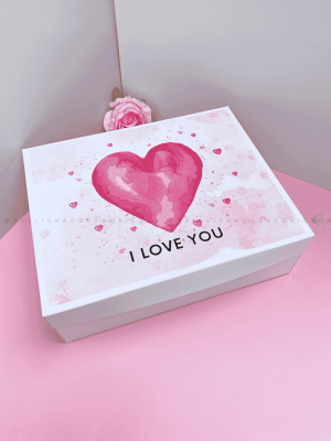 Pink themed valentine gift box