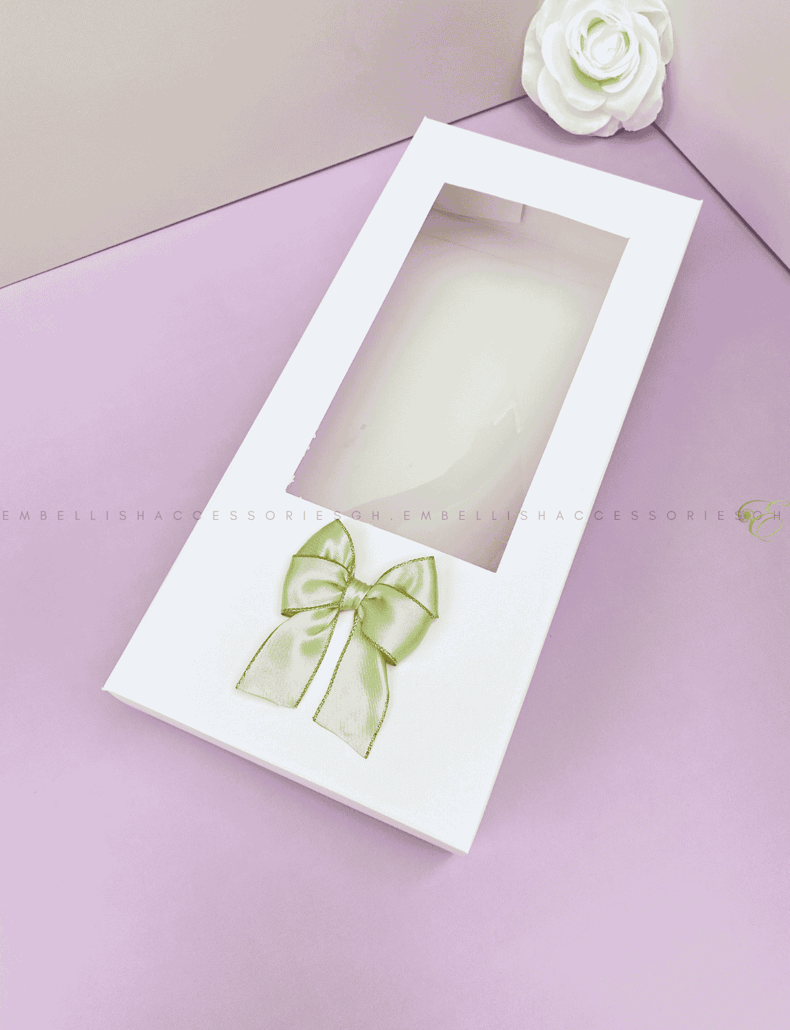 Light green transparent fabric box 02 for 6yards fabric
