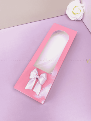 Pink fabric box for 2 to 3yards fabric gifts