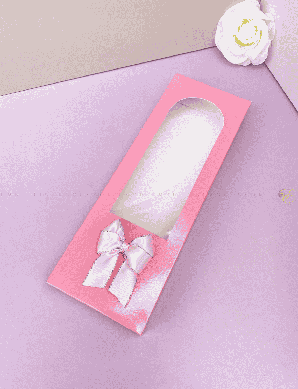 Pink fabric box for 2 to 3yards fabric gifts