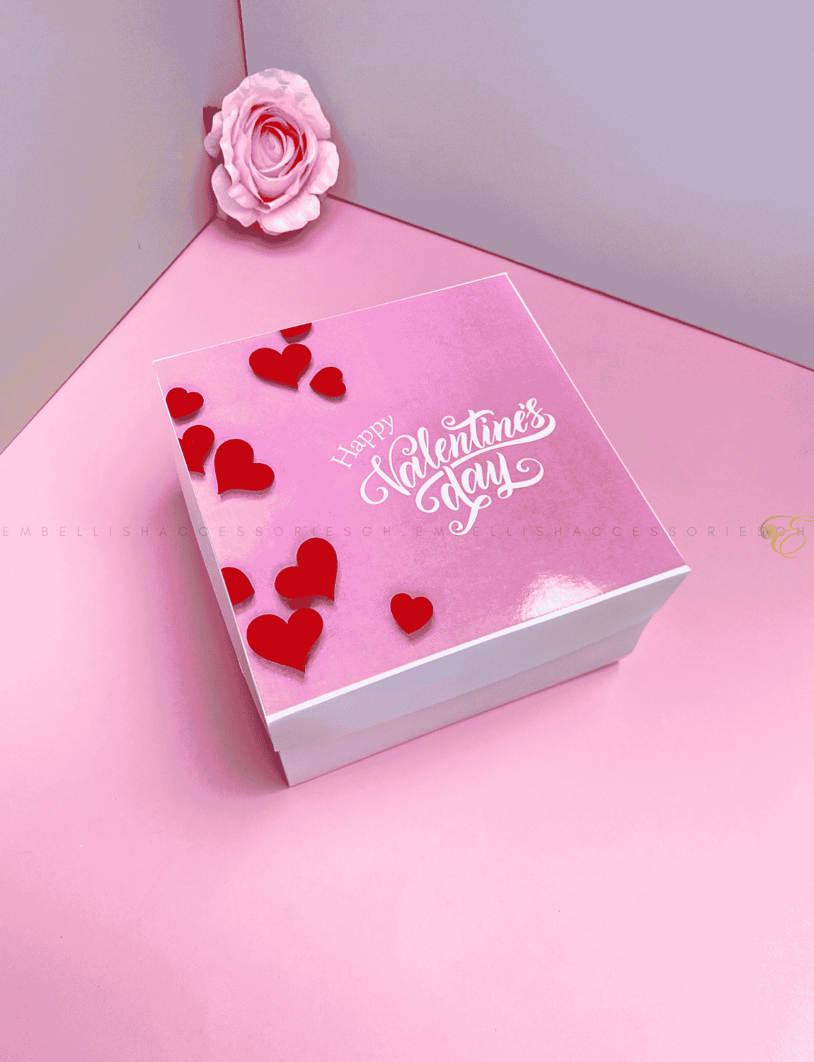 7inch square gift box for cute valentine gifts
