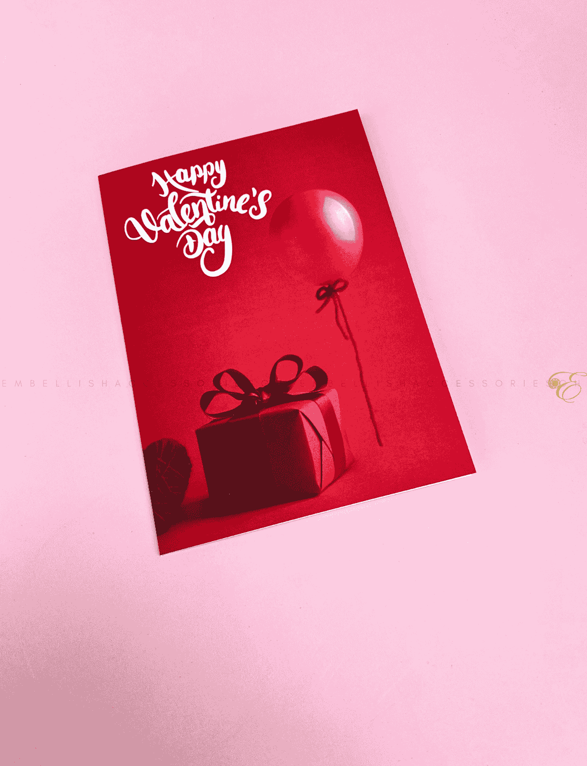 valentine greeting card with message
