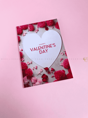 valentine greeting card with message