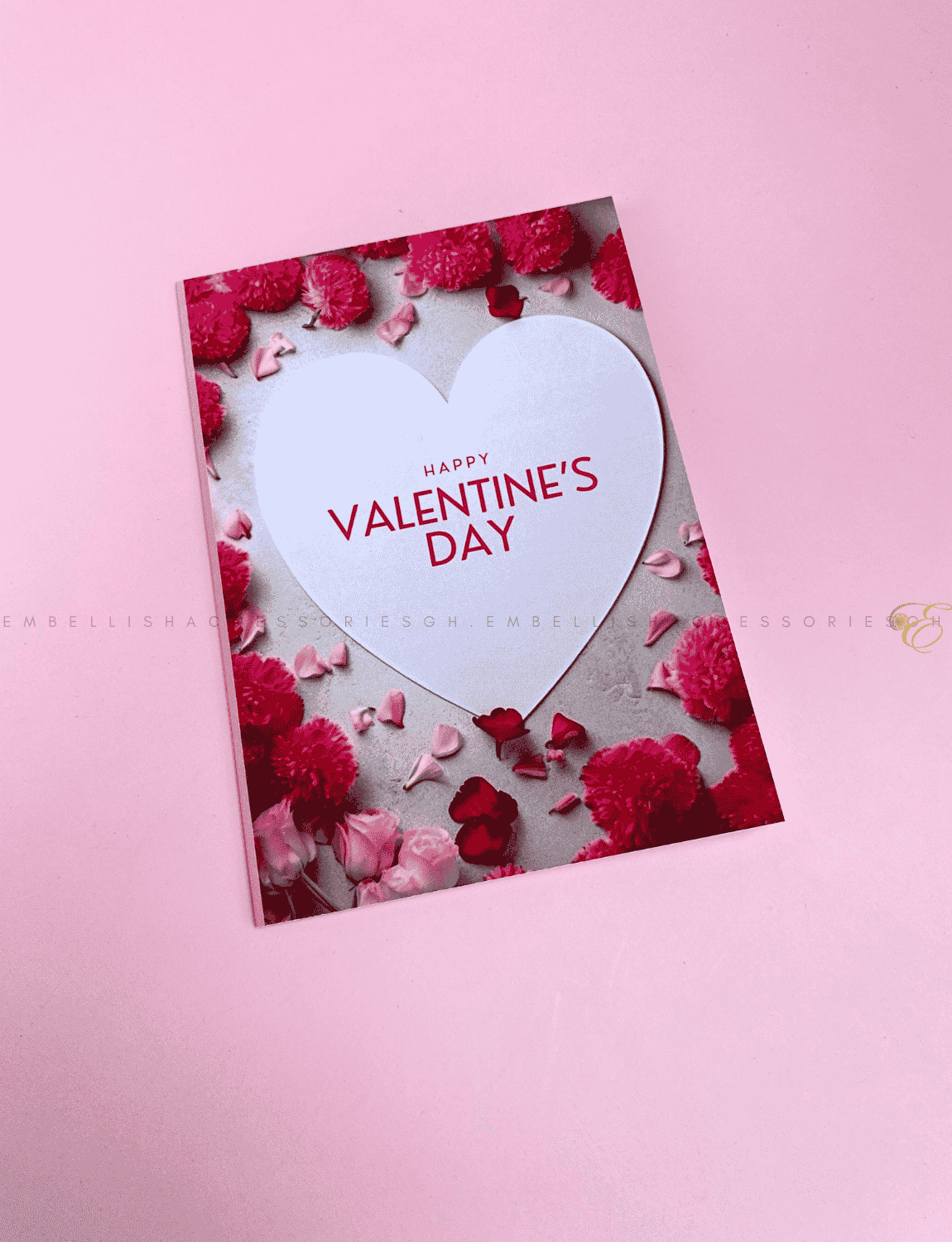 valentine greeting card with message