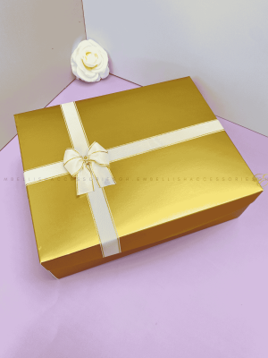 Gold gift box for special gifts