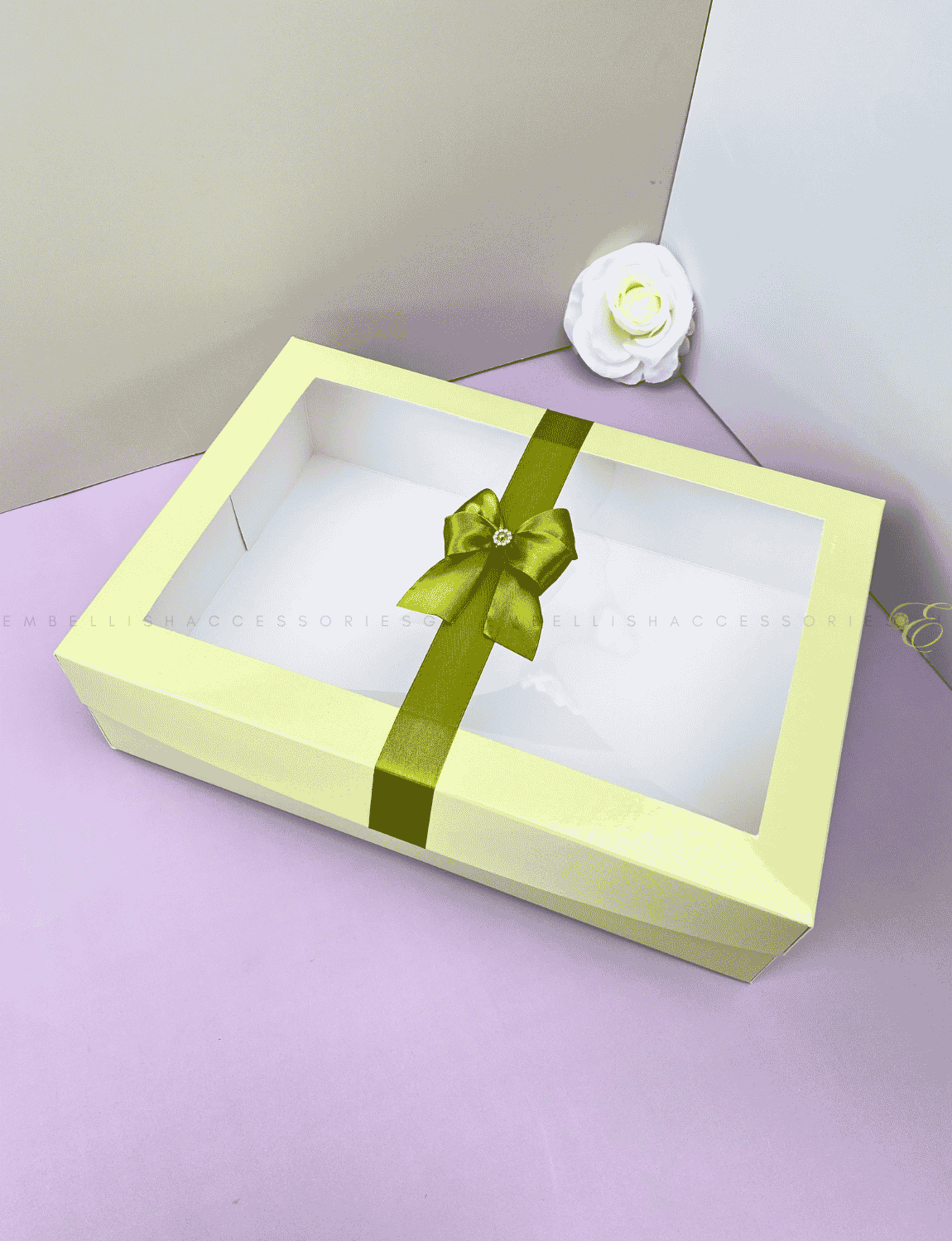 Light Green Box E for fabric gifts or bridesmaid gifts
