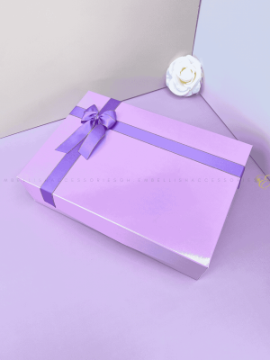 Lilac Gift Box E for fabric gifts and cute items for her