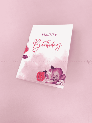 Booklet birthday card with heartfelt message for her