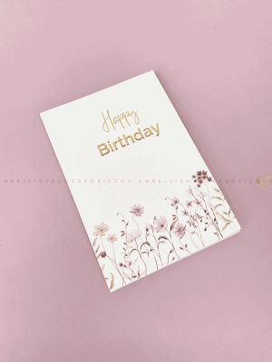 Booklet birthday card with heartfelt message for her