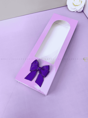 Lilac fabric box for fabric souvenir gifts