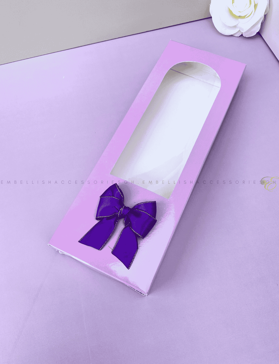 Lilac fabric box for fabric souvenir gifts