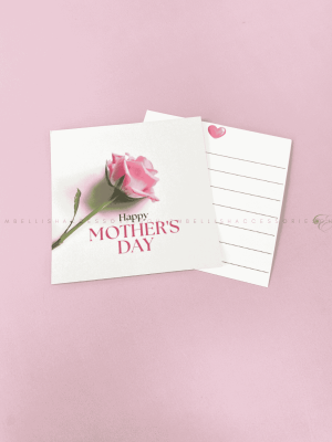 Mothers Day greeting card for writing your heartfelt messages