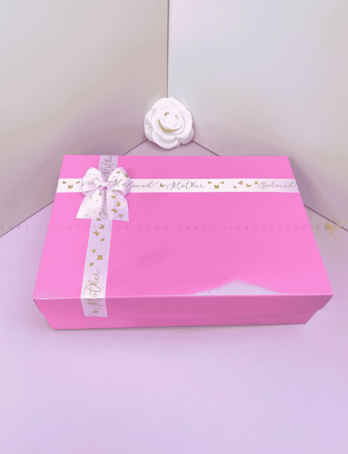 Pink mothers day gift box for fabric gifts and other cute gifts