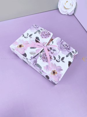 Floral double flip box for cute gifts
