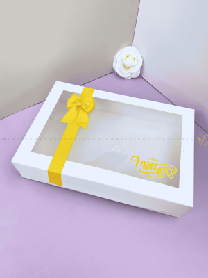 Yellow mothers day box E for fabric