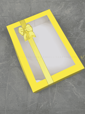 Yellow box for gifts