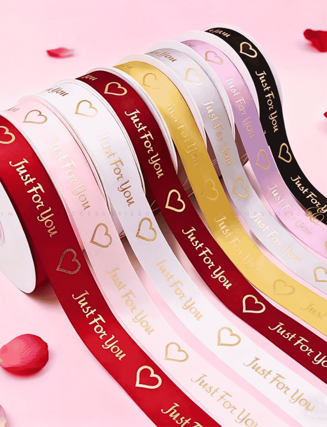 Just for you ribbon for decorating boxes or gifts