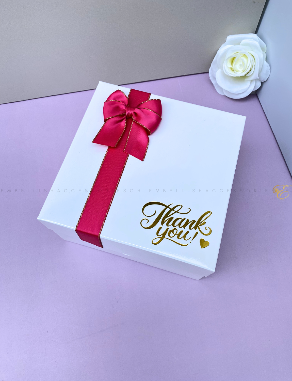 Square Thank you souvenir box