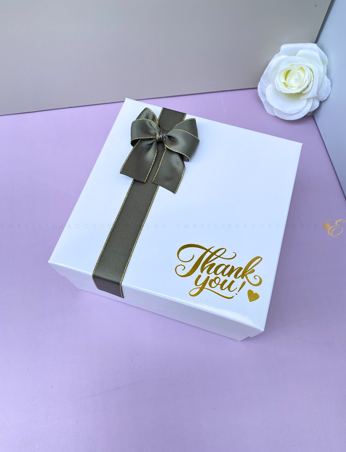 Square Thank you souvenir box