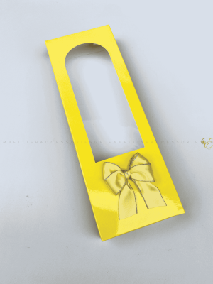 Yellow 3yards fabric box for souvenir packaging