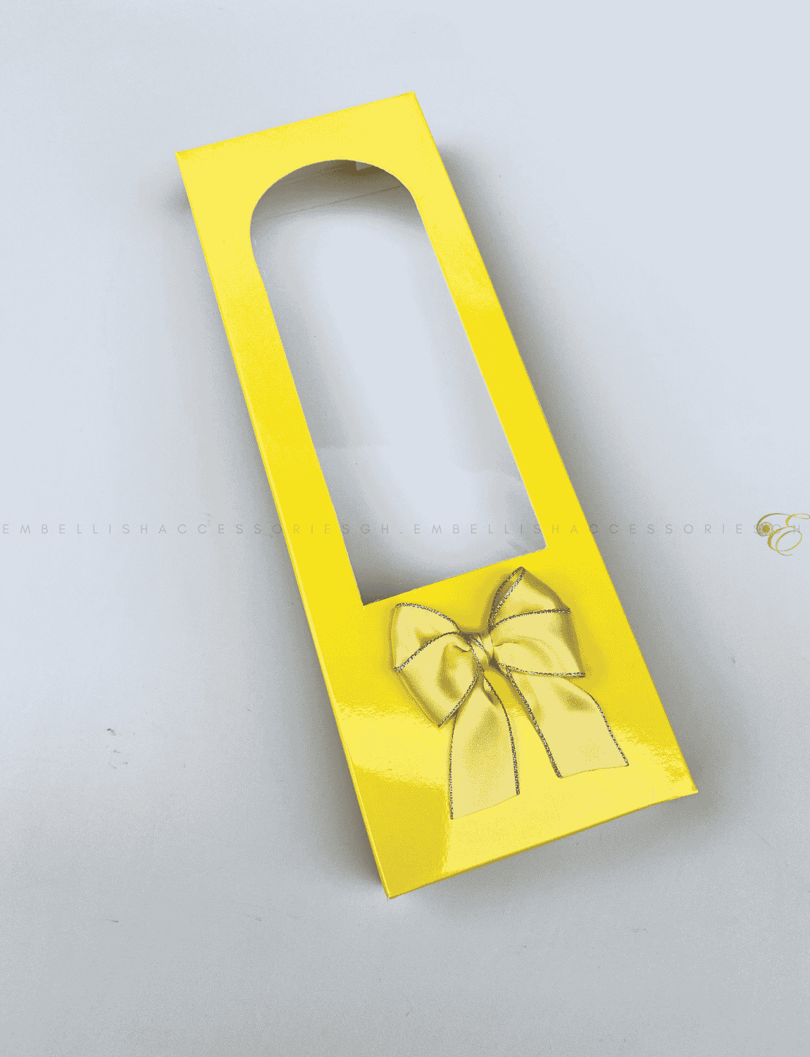 Yellow 3yards fabric box for souvenir packaging