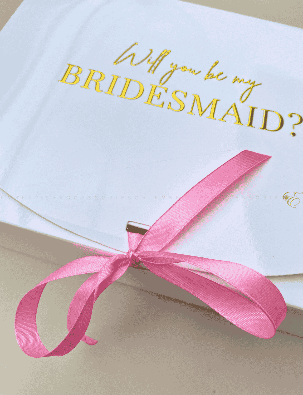 Bridesmaid proposal box for small to medium side gifts