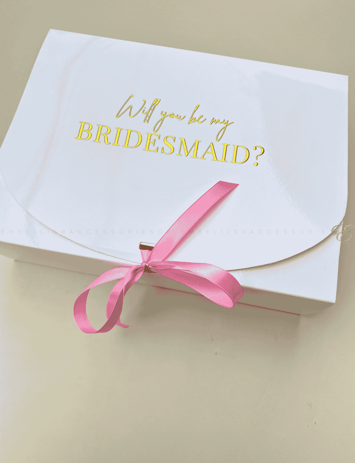 Bridesmaid proposal box for small to medium side gifts