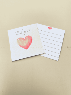 Mini thank you card for heartfelt gratitude message