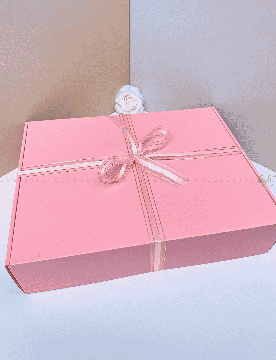 Pink Corrugated Box for medium to large gifts