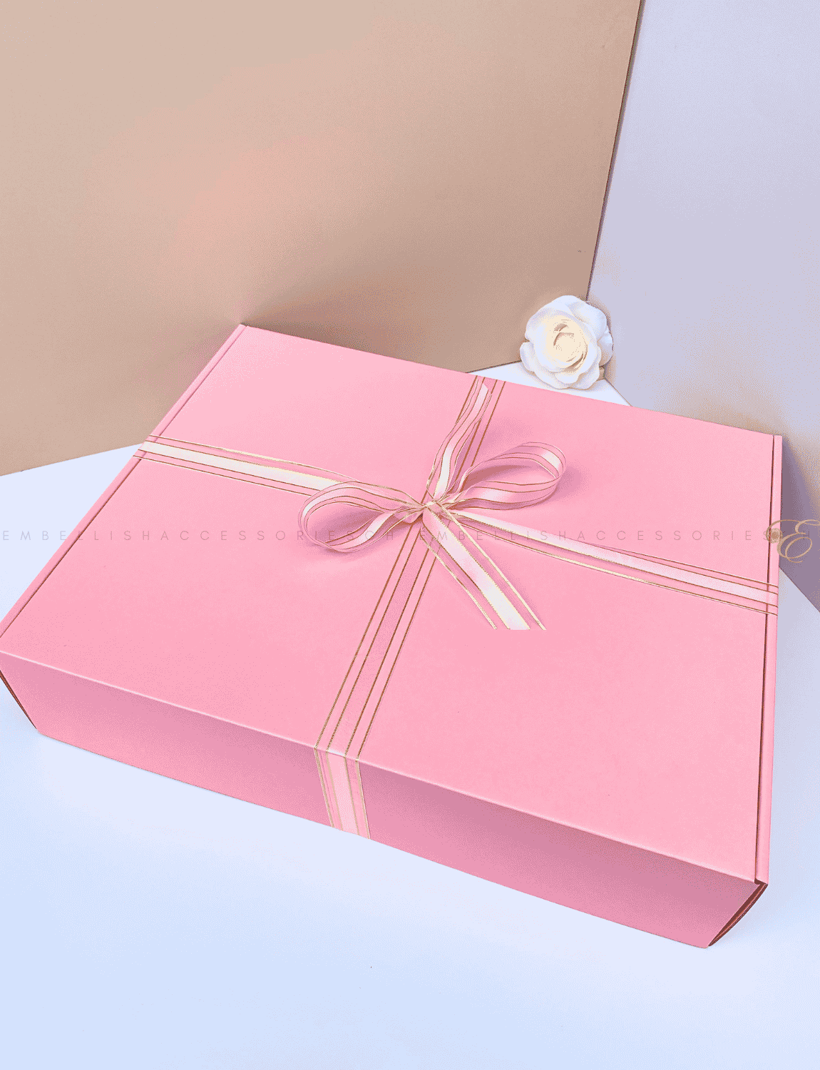 Pink Corrugated Box for medium to large gifts