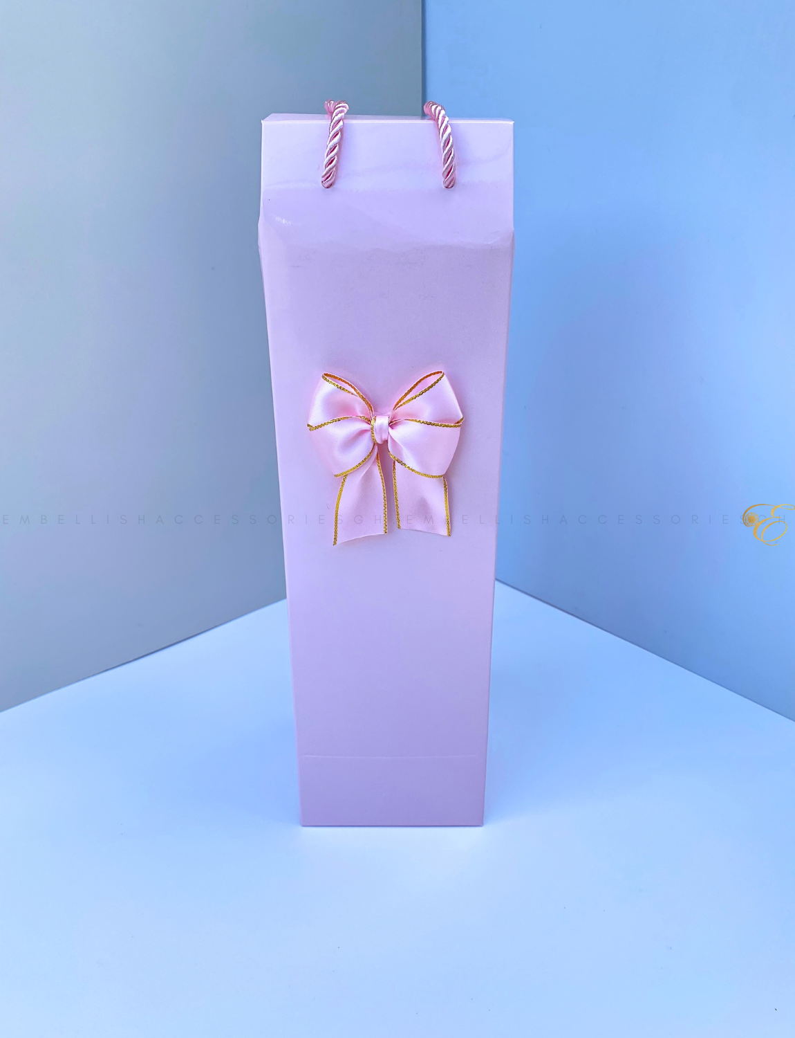 Baby pink fabric box with handle for 6yards