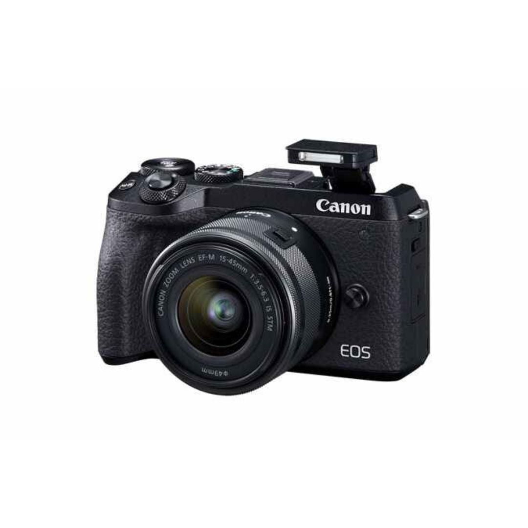 Canon EOS M6 Mark II w/ 15-45mm Lens and EVF-DC2 Viewfinder