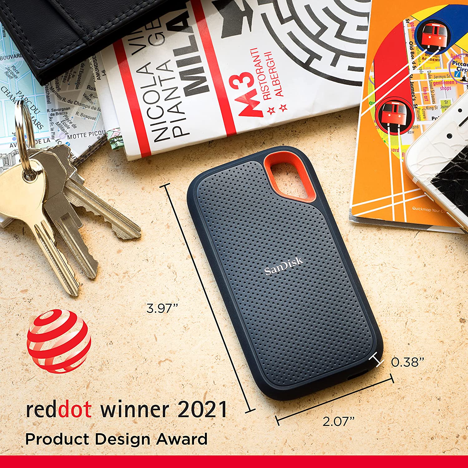 SanDisk 1TB Extreme Portable SSD V2