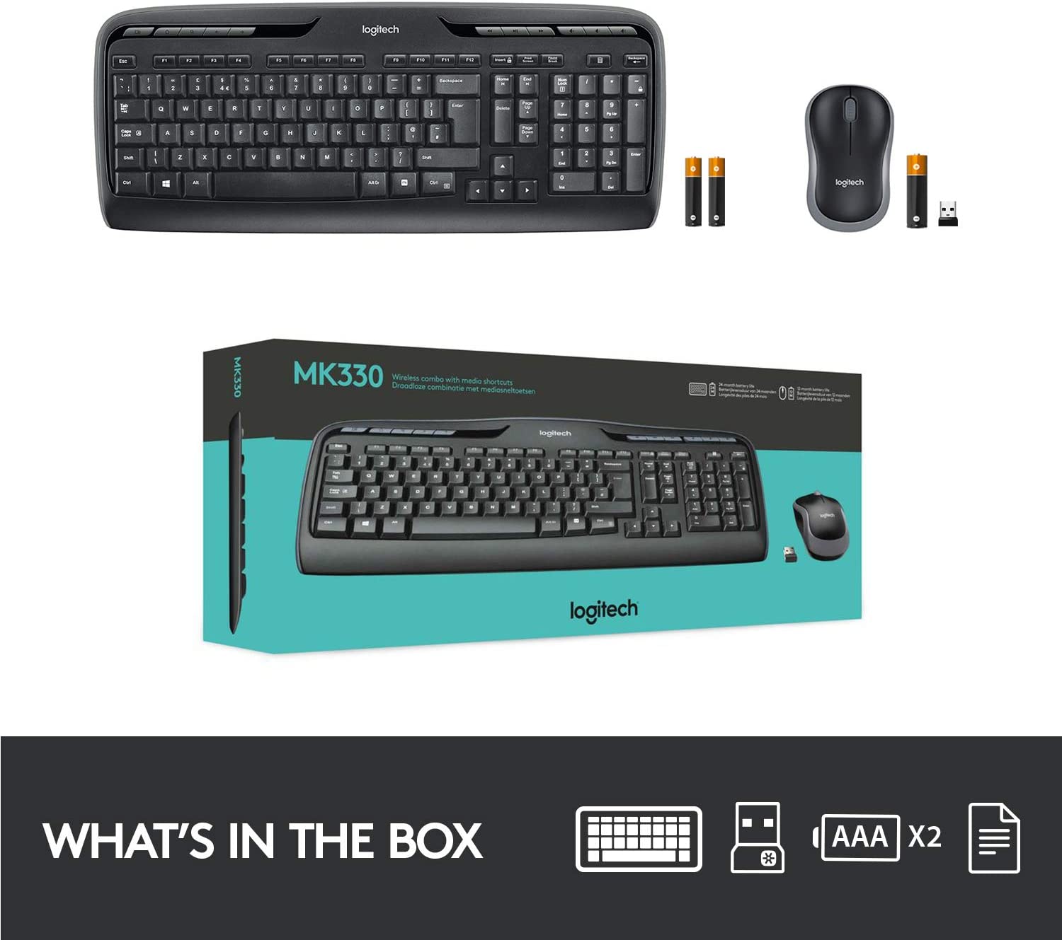 Logitech Wireless Combo MK330 - Keyboard and Mouse