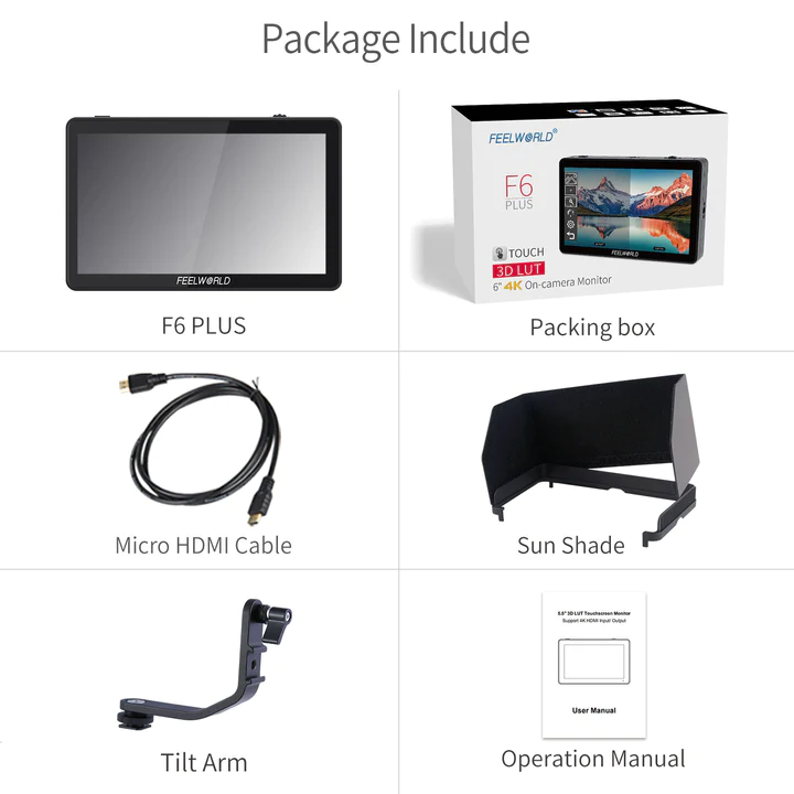 FEELWORLD F6 PLUS 6 INCH SMALL TOUCH SCREEN Monitor