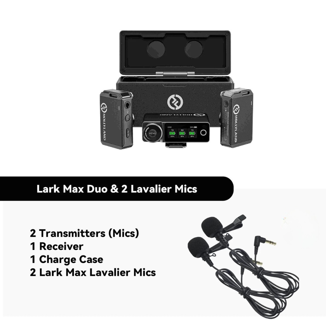 Hollyland LARK MAX Duo 2-Person Wireless Microphone System