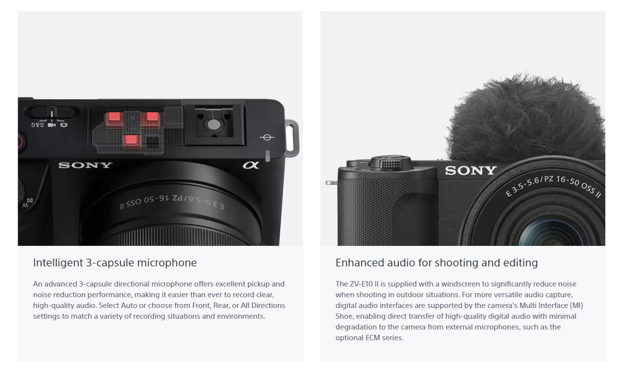 Sony ZV-E10 II Unveiled with Powerful Sensor and 4K 60p