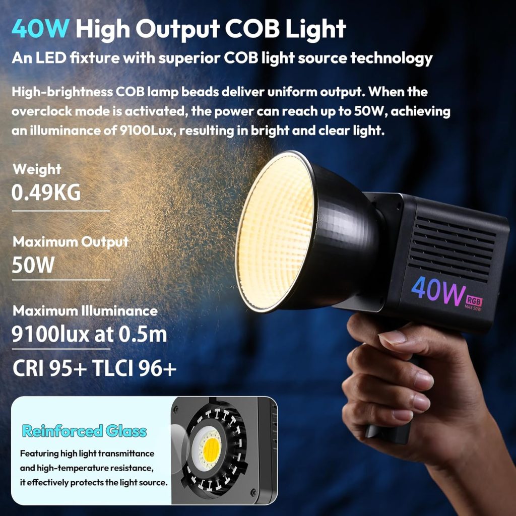 ULANZI 40W Pro RGB Portable LED Video Light