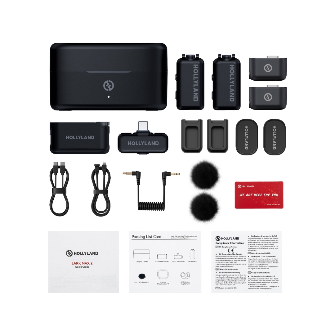 Hollyland LARK MAX 2 Combo 2-Person Wireless Microphone System
